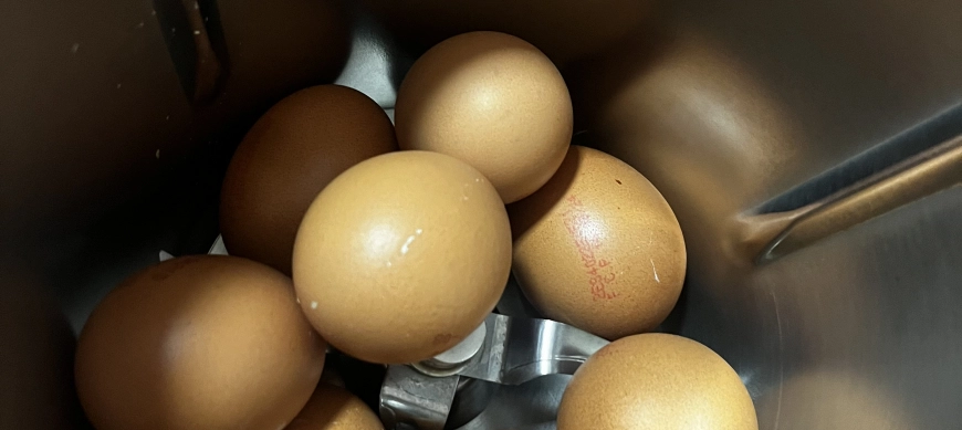 Cocer huevos en thermomix sin cestillo