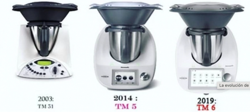 ¿Qué modelos de Thermomix® existen y cuáles son las diferencias? Diferentes modelos de Thermomix®.