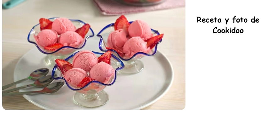 Helado casero con yogur