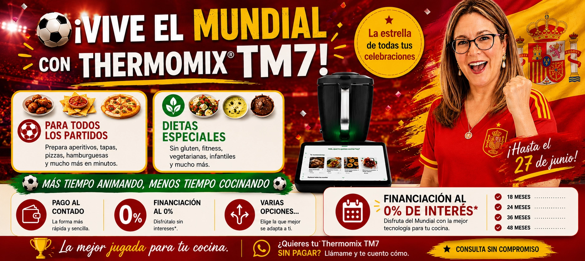 ⚽ Recetas fáciles para el Mundial 2026: disfruta de cada partido con Thermomix TM7