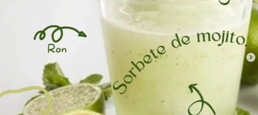 ¡Sorbete de mojito!