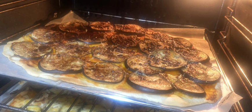 Pizza vegetariana, al estilo Melanzana