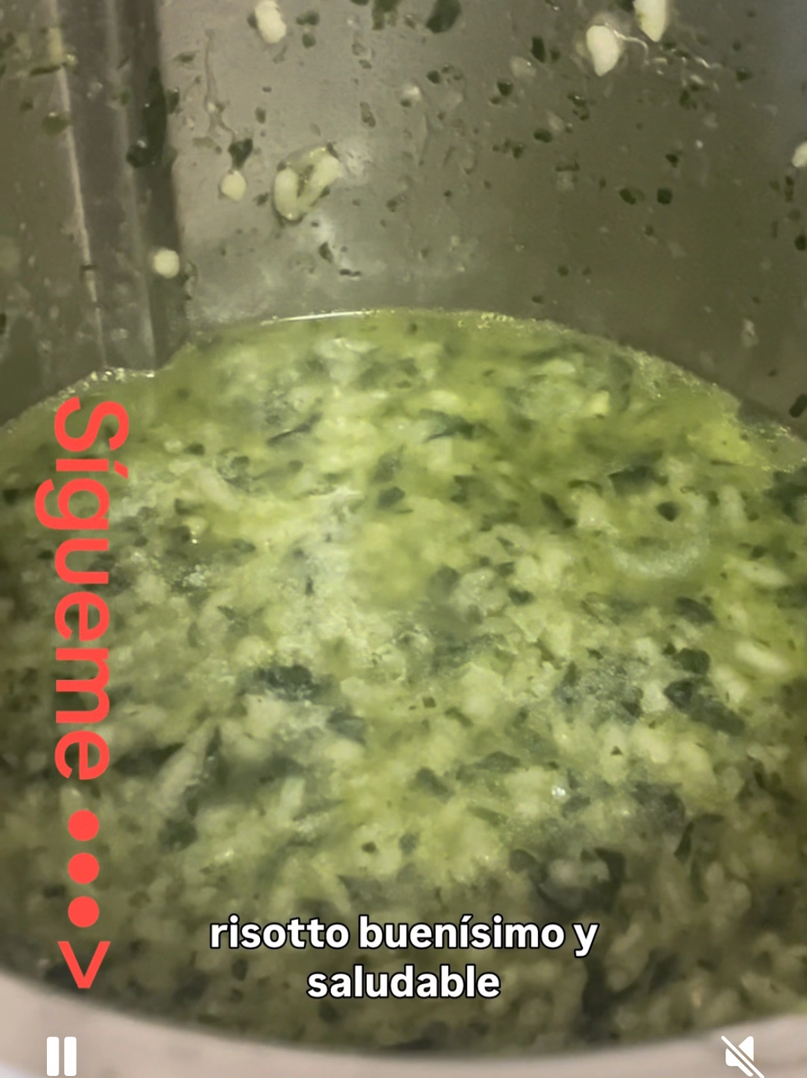 Arroz verde o Risotto rápido Thermomix