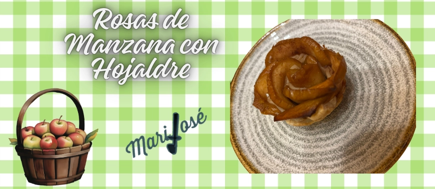 Rosa de hojaldre y manzana: el postre fácil, bonito y perfecto para sorprender