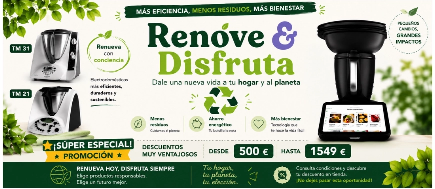Renovar tu Thermomix TM31 o TM21: ahora con 500 € de descuento o incluso GRATIS*