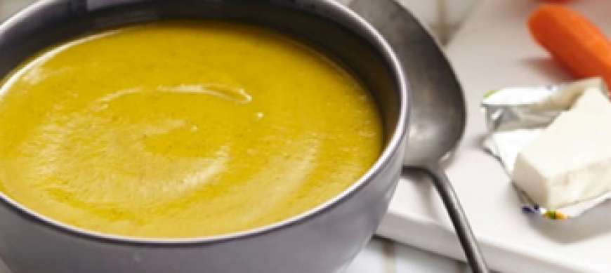 Crema de calabacín y zanahoria con Kiri®