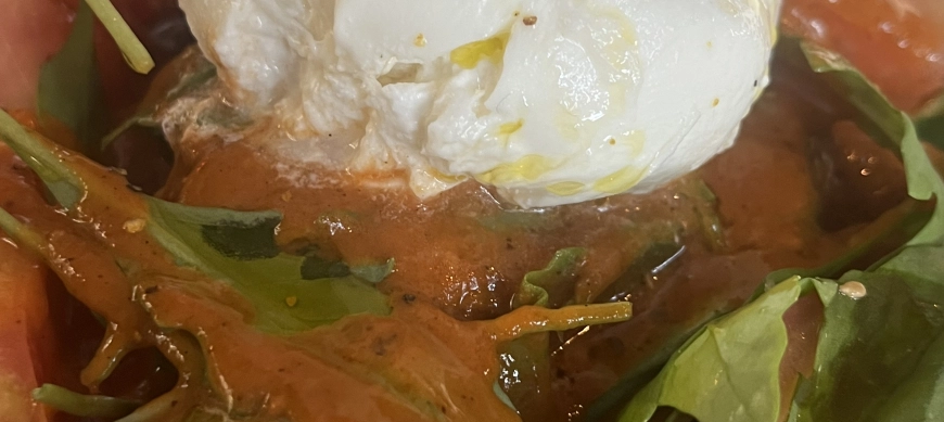 Ensalada de Burrata y tomate con Thermomix