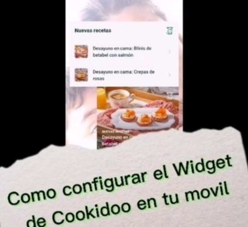 CÓMO CONFIGURAR EL WIDGET DE COOKIDOO EN TU MÓVIL