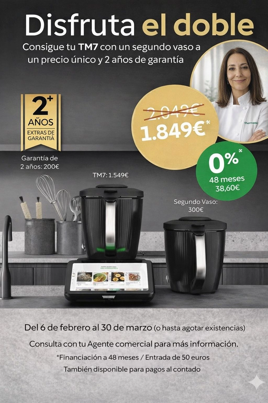 Comprar Thermomix TM7 en Fuenlabrada: Oferta Exclusiva Doble Vaso y 5 Años de Garantía