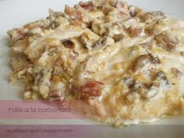 POLLO A LA CARBONARA