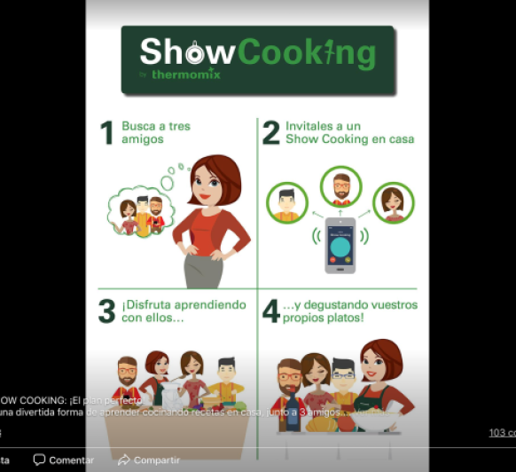 Pasa una tarde divertida con tus amigos cocinando haciendo un show cooking.