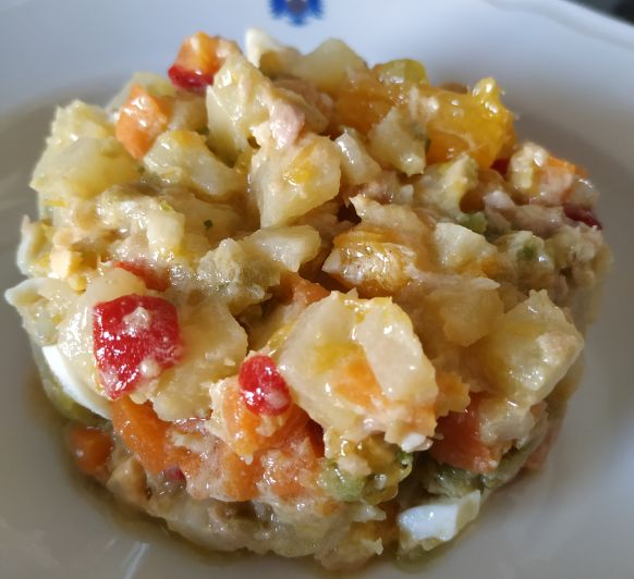 Ensalada campera con naranja
