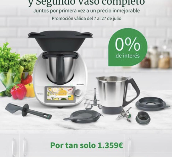 Por tiempo limitado!!!! Thermomix® 0% y un vaso completo adicional!!
