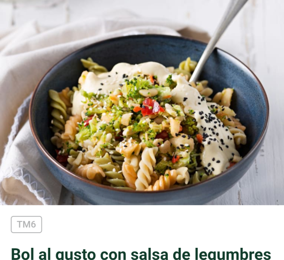 YoMeQuedoEnCasa Bol al gusto con salsa de legumbres